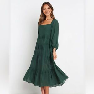 NWT Petal & Pup Salma Dress - Emerald, Sz 4